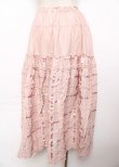 画像2: PINK HOUSE / フリル使いスカート  ピンク Y-25-10-07-074-LO-SK-AS-ZY (2)