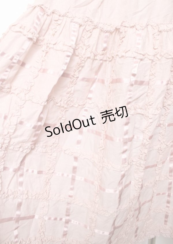 画像3: PINK HOUSE / フリル使いスカート  ピンク Y-25-10-07-074-LO-SK-AS-ZY (3)