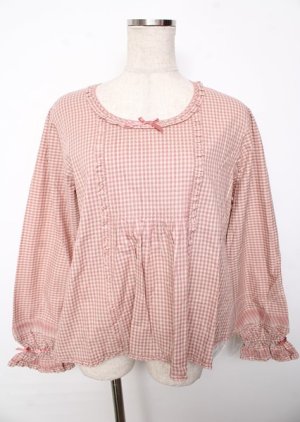 画像: PINK HOUSE / フリル使いブラウス F ピンク Y-25-10-07-021-LO-TO-SZ-ZY