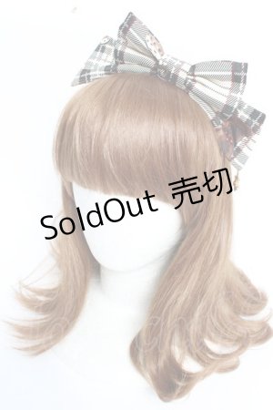 画像: Angelic Pretty / British Bearカチューシャ  アイボリー Y-25-10-10-054-AP-AC-SZ-ZY