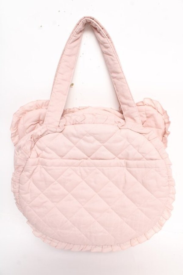 ピンクハウス　Teddyシルエットフリルバッグ　ピンク PINK HOUSE / Teddyシルエットフリルバッグ ピンク Y-25-10-10