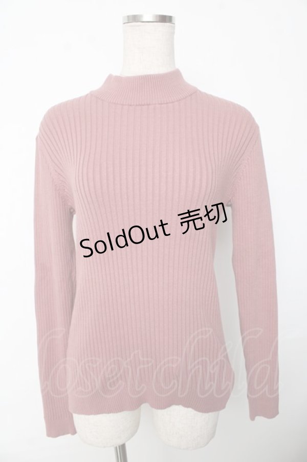 画像1: F&A / バックリボンリブニットプルオーバー F ピンク Y-25-10-10-069-LO-TO-SZ-ZY (1)
