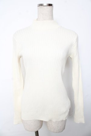 画像: F&A / バックリボンリブニットプルオーバー F アイボリー Y-25-10-10-070-LO-TO-SZ-ZY