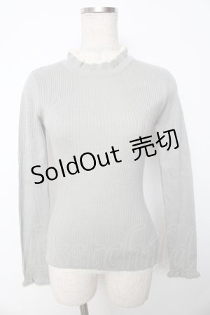 画像: F&A / 配色リブニット F ライトグレー Y-25-10-10-071-LO-TO-SZ-ZY