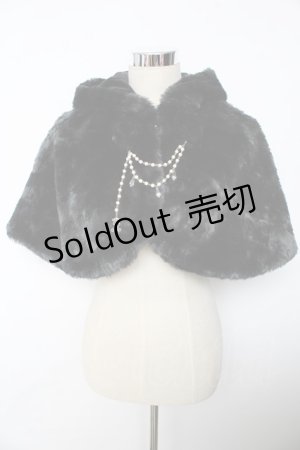 画像: ALICE and the PIRATES / A/Pロゴジャガードファーケープ  黒 Y-25-10-10-103-PA-JA-SZ-ZY