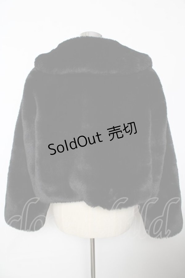 画像2: Angelic Pretty / Ladyファーショートコート  黒 Y-25-10-10-104-AP-CO-SZ-ZY (2)