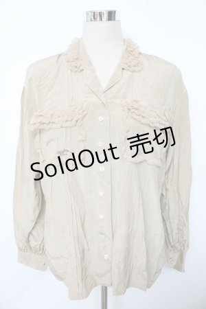 画像: INGEBORG / レース使いピンタックブラウス F ベージュ Y-25-10-10-116-LO-BL-SZ-ZY