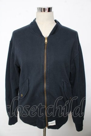 画像: INGEBORG / ロゴptスウェットブルゾン F 紺 Y-25-10-10-119-LO-TO-SZ-ZY