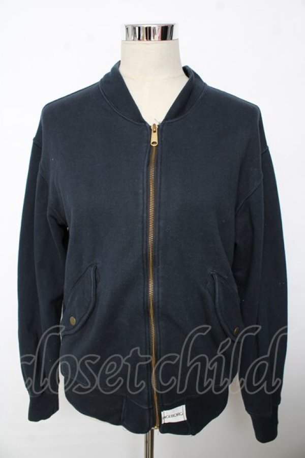 画像1: INGEBORG / ロゴptスウェットブルゾン F 紺 Y-25-10-10-119-LO-TO-SZ-ZY (1)