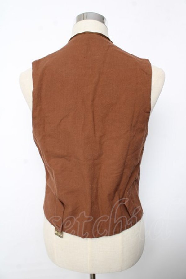 画像2: KANEKO ISAO / デニムベスト  ブラウン Y-25-10-10-120-EL-TO-SZ-ZY (2)