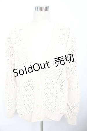 画像: PINK HOUSE / モチーフつきニットカーディガン F 生成り Y-25-10-10-123-LO-TO-SZ-ZY