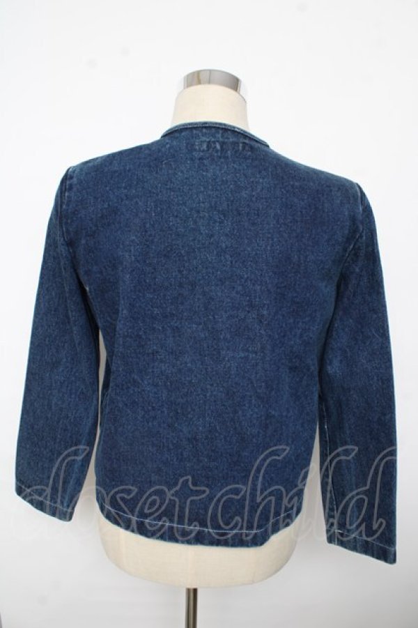 画像2: INGEBORG / フリルデニムジャケット F インディゴ Y-25-10-10-124-LO-JA-SZ-ZY (2)