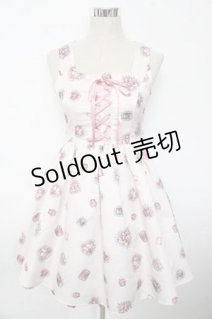 画像: Ank Rouge / ジュエリー柄ワンピース  ピンク Y-25-10-10-135-CA-OP-SZ-ZY