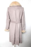 画像2: axes femme / ファー襟ロングコート M ラベンダー Y-25-10-10-141-AX-CO-SZ-ZI (2)