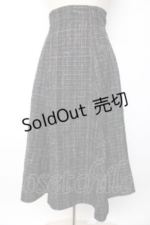 画像: tocco / ツイードスカート  黒 Y-25-10-10-163-LO-SK-SZ-ZY