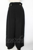 画像2: INGEBORG / サイドボタンデザインパンツ  黒 Y-25-10-10-169-LO-PA-SZ-ZY (2)