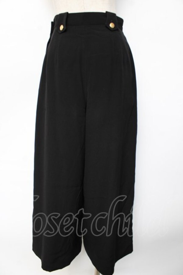 画像2: INGEBORG / サイドボタンデザインパンツ  黒 Y-25-10-10-169-LO-PA-SZ-ZY (2)