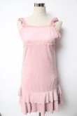 画像1: ロリータその他ブランド / フェイクスエードワンピース  ピンク Y-25-10-10-171-LO-OP-SZ-ZY (1)