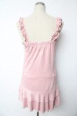 画像2: ロリータその他ブランド / フェイクスエードワンピース  ピンク Y-25-10-10-171-LO-OP-SZ-ZY (2)