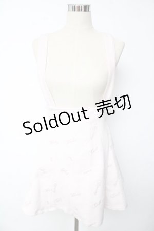 画像: LIZ LISA / 刺繍ウール吊りスカート 0 ピンク Y-25-10-10-172-LO-SK-SZ-ZY