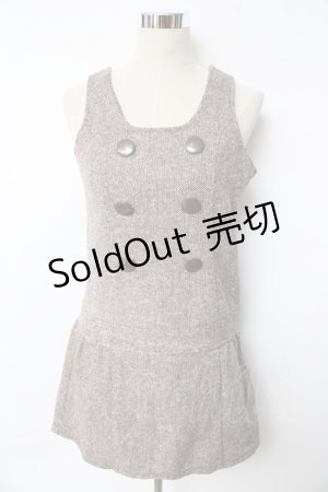 画像: LIZ LISA / Wボタンツイードジャンスカ F ブラウン Y-25-10-10-176-LO-OP-SZ-ZY