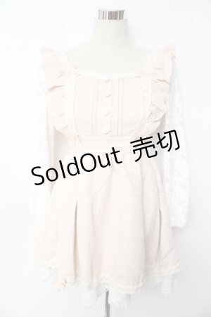 画像: LIZ LISA / ツイードワンピース 0 ピンクベージュ Y-25-10-10-179-LO-OP-SZ-ZI