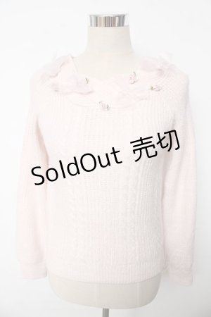 画像: LIZ LISA / 巻バラニットトップス 0 ピンク Y-25-10-10-190-LO-TO-SZ-ZY