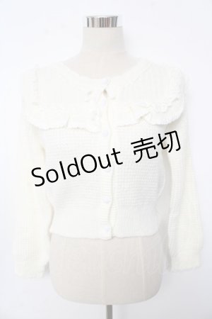 画像: LIZ LISA / フリルカーデ 0 白 Y-25-10-10-196-LO-TO-SZ-ZY