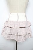 画像2: ロリータその他ブランド / ツイードフリルスカート 0 ピンク Y-25-10-10-211-LO-SK-SZ-ZY (2)