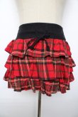 画像1: ロリータその他ブランド / チェックミニスカート 0 赤 Y-25-10-10-215-LO-SK-SZ-ZY (1)