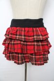 画像2: ロリータその他ブランド / チェックミニスカート 0 赤 Y-25-10-10-215-LO-SK-SZ-ZY (2)