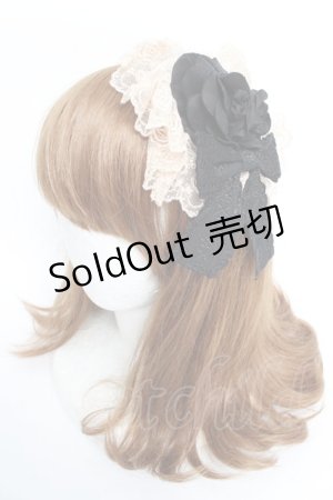 画像: Mary Magdalene / メリアローズヘッドドレス  黒 Y-25-10-10-041-CL-AC-SZ-ZY