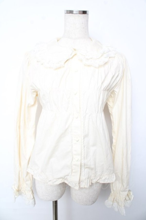 画像1: BABY,THE STARS SHINE BRIGHT / ベビードールブラウス  生成り Y-25-10-13-061-BA-BL-SZ-ZY (1)