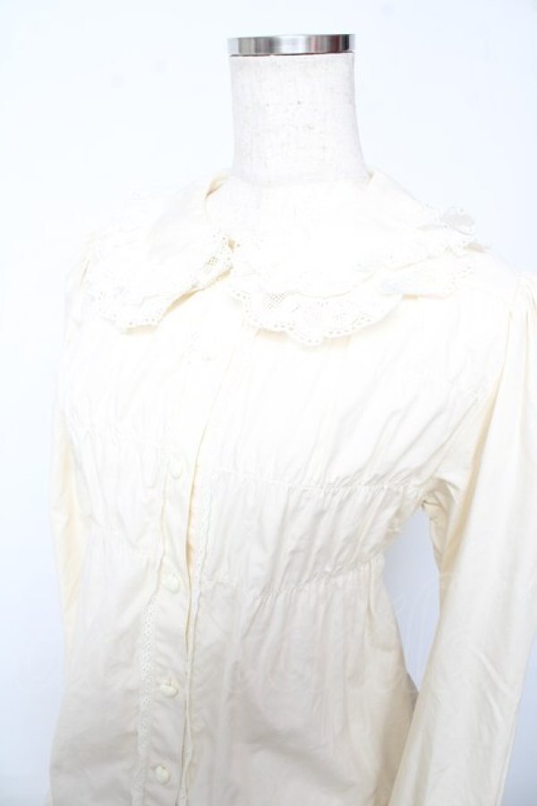 画像3: BABY,THE STARS SHINE BRIGHT / ベビードールブラウス  生成り Y-25-10-13-061-BA-BL-SZ-ZY (3)