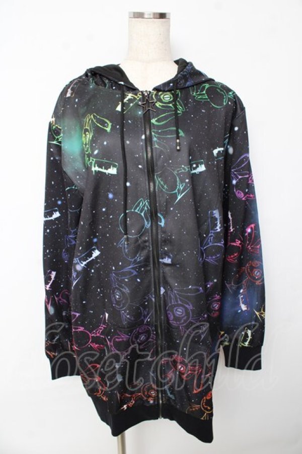 画像1: NieR Clothing / NieR LONG ZIP PARKA【NieR COSMO】 パーカー F 黒 Y-25-10-13-064-PU-TO-SZ-ZY (1)