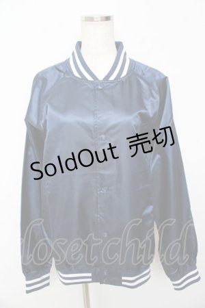 画像: NieR CLOTHING /OUSON JACKET F 紺 Y-25-10-13-066-PU-JA-SZ-ZI