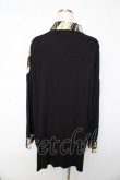 画像2: Deorart / パターン柄オーバーサイズワイドシャツ L ブラック×ブラック Y-25-10-13-076-PU-BL-SZ-ZY (2)