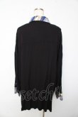 画像2: Deorart / パターン柄オーバーサイズワイドシャツ L ブラック×ブルー Y-25-10-13-077-PU-BL-SZ-ZY (2)