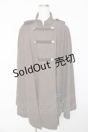 画像: axes femme / ナポレオンマント風コート M 茶 Y-25-10-13-084-AX-CO-SZ-ZI