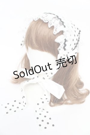画像: Angelic Pretty / Delicious Dotバブーシュカ  黒 Y-25-10-13-009-AP-AC-SZ-ZY