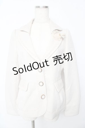 画像: axes femme / バーズアイテーラードジャケット M キナリ Y-25-10-13-090-AX-JA-SZ-ZI