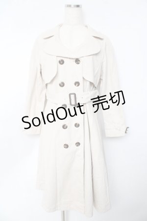 画像: an another angelus / ケープシルエットフレアートレンチコート  生成り Y-25-10-13-109-CA-CO-SZ-ZY