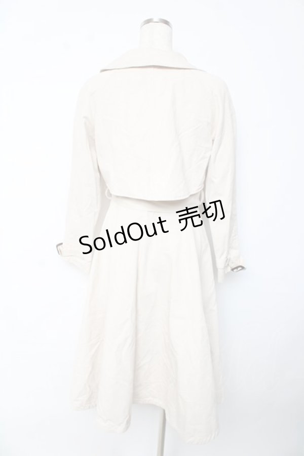 画像2: an another angelus / ケープシルエットフレアートレンチコート  生成り Y-25-10-13-109-CA-CO-SZ-ZY (2)