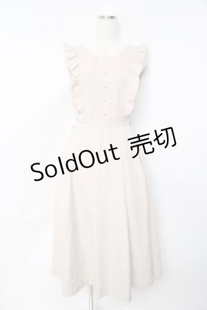 画像: Ank Rouge / エプロンワンピース M ベージュ Y-25-10-13-116-CA-OP-SZ-ZY