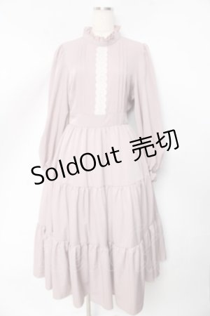 画像: m petit by misako / AM＊レースティアードワンピース L 中桃 Y-25-10-13-118-LO-OP-SZ-ZY