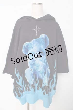 画像: TRAVAS TOKYO / Fire bear H/S Hoodie F ブラック Y-25-10-13-121-PU-TO-SZ-ZY