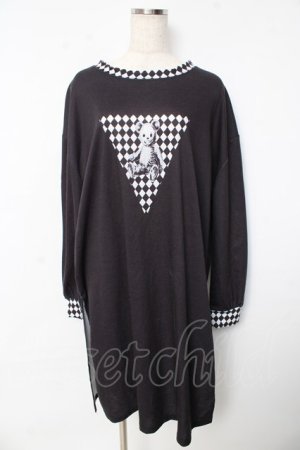 画像: Drug Honey / スケルトンテディロングカットワンピース F 黒 Y-25-10-13-122-PU-OP-SZ-ZY