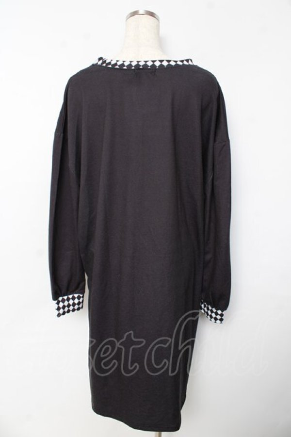 画像2: Drug Honey / スケルトンテディロングカットワンピース F 黒 Y-25-10-13-122-PU-OP-SZ-ZY (2)