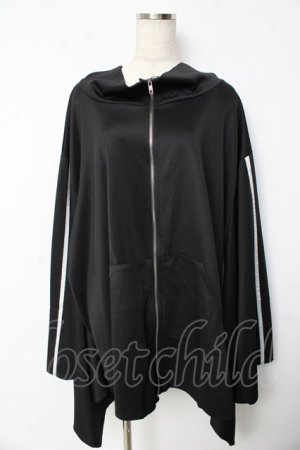 画像: IRO+IRO / 和袖のBIGジャージ M 黒 Y-25-10-13-124-LO-TO-SZ-ZY