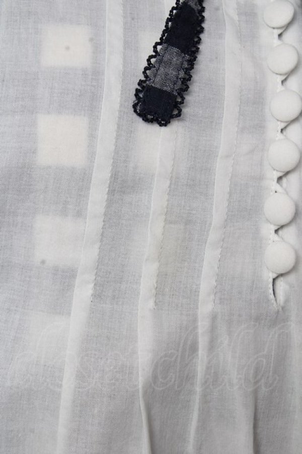 画像4: PINK HOUSE / エプロン付きブロードギンガムワンピース F 紺 Y-25-10-13-130-LO-OP-SZ-ZY (4)